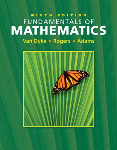 Fundamentals of Mathematics  9th 2007 9780495108955 Front Cover
