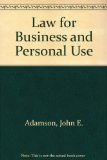 Law for Business and Personal Use  18th 9780538445955 Front Cover