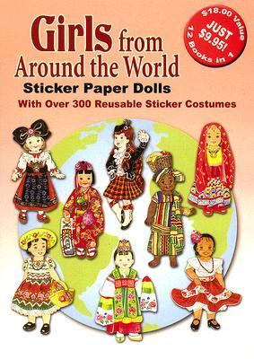 Girls from Around the World Sticker Paper Dolls N/A 9780486428956 Front Cover