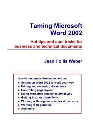 Taming Microsoft Word 2002:   2002 9780957841956 Front Cover