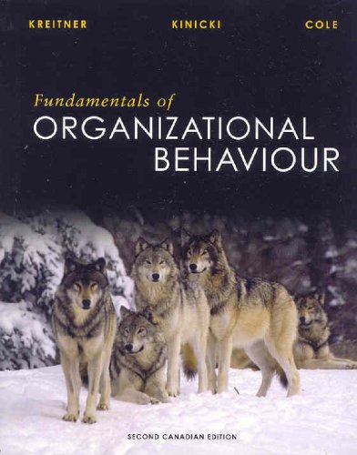 FUND.OF ORG.BEHAVIOR >CANADIAN 2nd 2007 9780070876958 Front Cover
