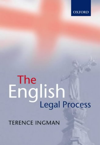 English Legal Process  9th 2002 (Revised) 9780199254958 Front Cover
