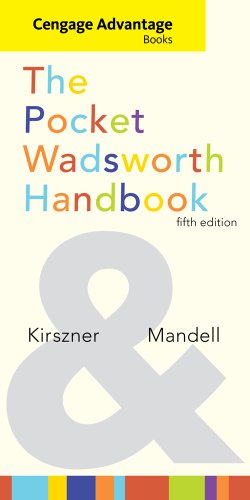 Cengage Advantage Books: the Pocket Wadsworth Handbook  5th 2012 9780495912958 Front Cover