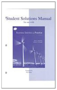 Business Statistics in Practice  4th 2007 (Student Manual, Study Guide, etc.) 9780073191959 Front Cover