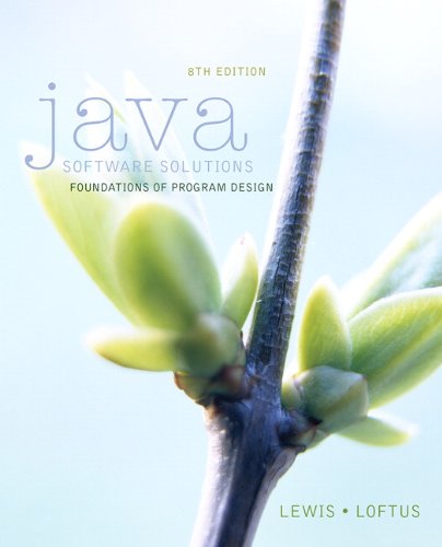 Java Software Solutions  8th 2015 9780133594959 Front Cover