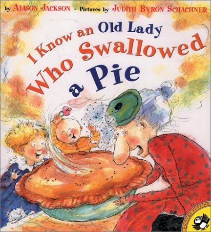 I Know an Old Lady Who Swallowed a Pie   2002 9780140565959 Front Cover