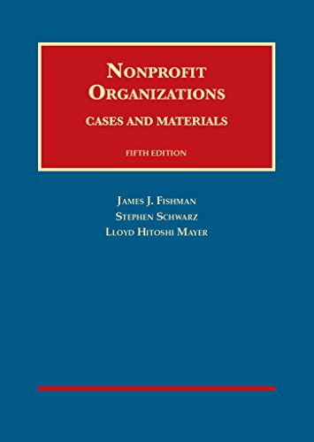 Nonprofit Organizations, Cases and Materials:   2015 9781628101959 Front Cover