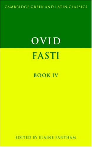 Ovid Fasti  1998 9780521449960 Front Cover