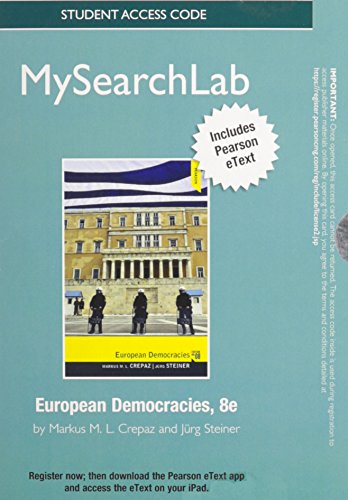 European Democracies  8th 2013 9780205856961 Front Cover