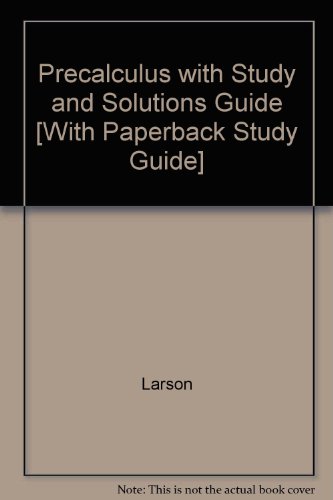 Precalculus with Study and Solutions Guide 7th 2007 9780618760961 Front Cover