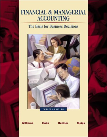 FINANCIAL+MANAGERIAL ACCOUNTIN 12th 2002 9780072493962 Front Cover