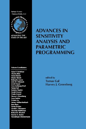 Advances in Sensitivity Analysis and Parametric Programming   1997 9781461377962 Front Cover