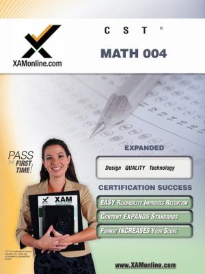 CST Math 004 Teacher Certification Exam  2008 9781581972962 Front Cover
