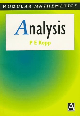 Analysis   1996 9780340645963 Front Cover