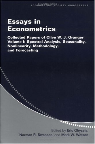 Essays in Econometrics Collected Papers of Clive W. J. Granger  2001 9780521774963 Front Cover