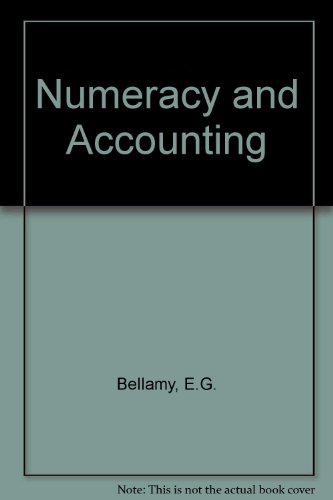 Numeracy and Accounting   1985 9780001972964 Front Cover