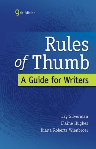Rules of Thumb  9th 2013 9780073405964 Front Cover