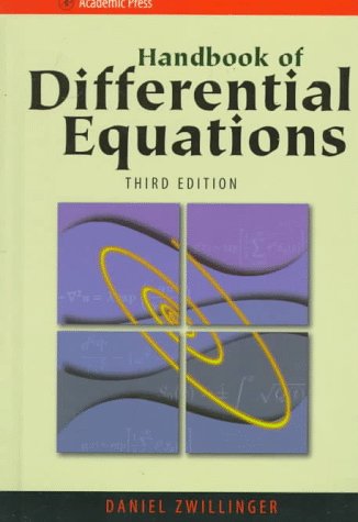 Handbook of Differential Equations  3rd 1998 (Revised) 9780127843964 Front Cover