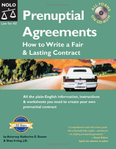 Prenuptial Agreements How to Write a Fair and Lasting Contract 2nd 2005 (Revised) 9781413303964 Front Cover