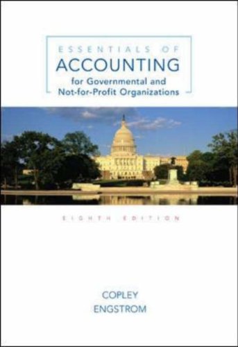 Essentials of Accounting for Governmental and Not-for-Profit Organizations  8th 2007 (Revised) 9780073130965 Front Cover