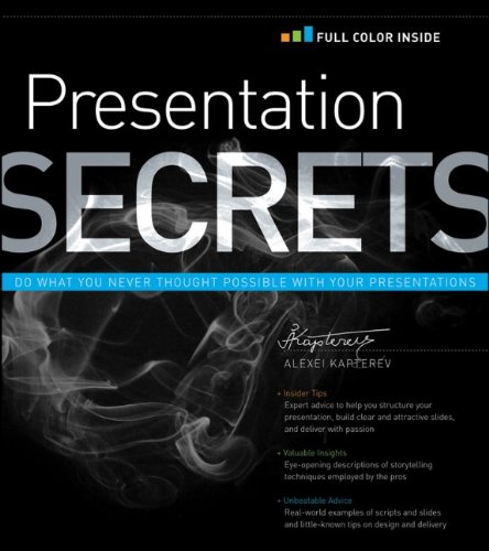 Presentation Secrets Do What You Never Thought Possible with Your Presentations  2011 9781118034965 Front Cover
