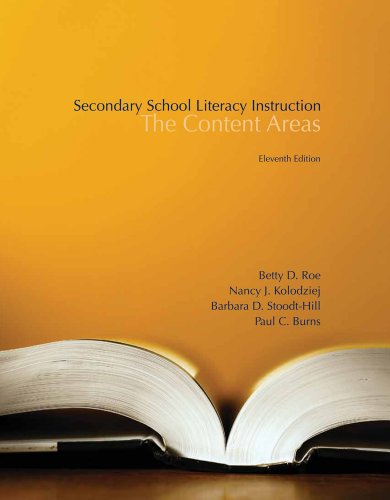 Secondary School Literacy Instruction  11th 2014 (Revised) 9781133938965 Front Cover