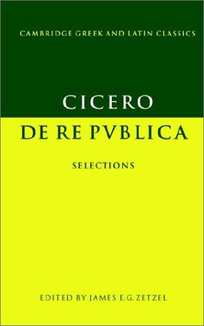 De Re Publica- Selections   1995 9780521348966 Front Cover