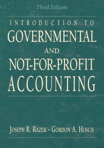 Introduction Governmental and Not for Profit  3rd 1995 9780130642967 Front Cover