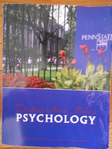 PSYCHOLOGY >CUSTOM< N/A 9780536402967 Front Cover
