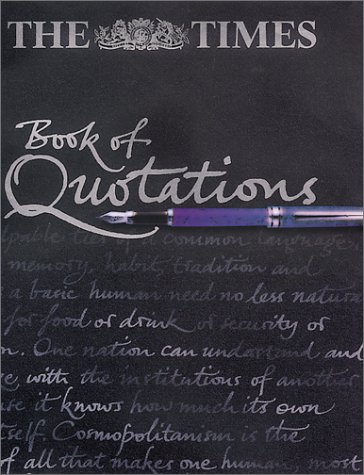 Times Book of Quotations   2000 9780007102969 Front Cover