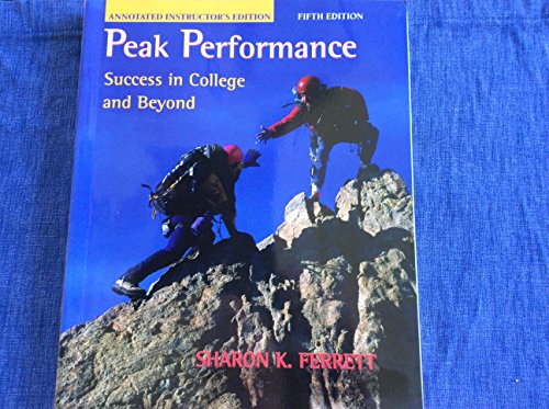 Peak Performance Success in College and Beyond 5th 2006 9780072986969 Front Cover