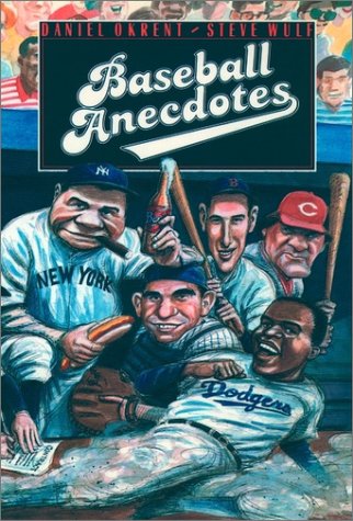 Baseball Anecdotes   1989 9780195043969 Front Cover