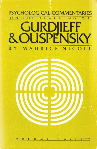 Psychological Commentaries on the Teachings of Gurdjieff and Ouspensky   1984 9780394723969 Front Cover