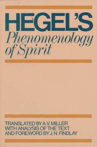 Phenomenology of Spirit   1977 9780198245971 Front Cover