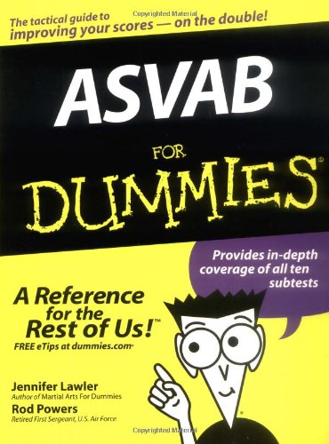 ASVAB for Dummies   2003 9780764554971 Front Cover
