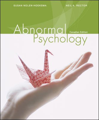 ABNORMAL PSYCHOLOGY >CANADIAN< N/A 9780070959972 Front Cover