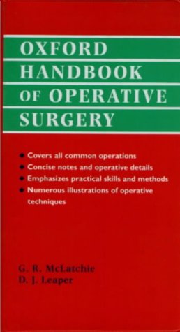 Oxford Handbook of Operative Surgery   1996 9780192620972 Front Cover