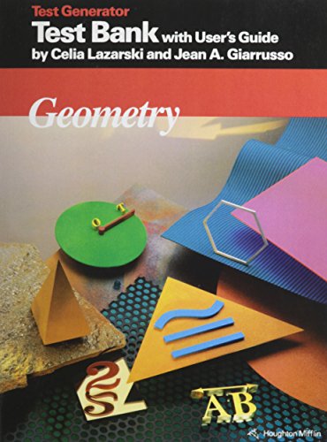 Geometry : Test Bank and User's Guide N/A 9780395555972 Front Cover