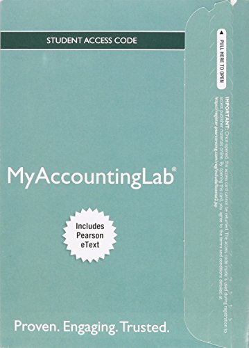 Myaccountinglab With Pearson Etext Access Card for College Accounting: A Practical Approach  2015 9780133792973 Front Cover