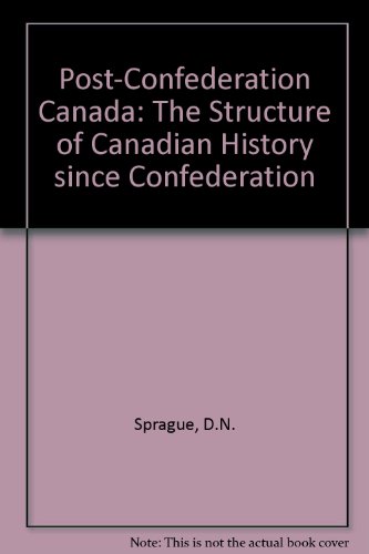 Post Confederation Canada  1990 9780136887973 Front Cover