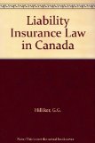 Liability Insurance Law in Canada N/A 9780409888973 Front Cover