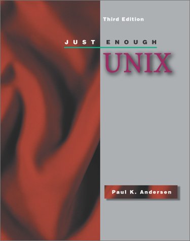 Just Enough UNIX  3rd 2000 9780072302974 Front Cover