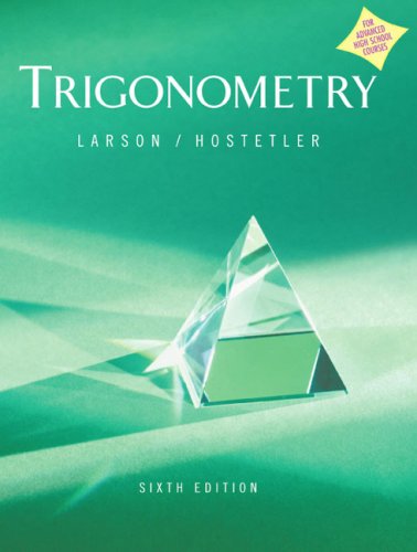 Trigonometry Advanced Placement Version 6th 2004 9780618317974 Front Cover