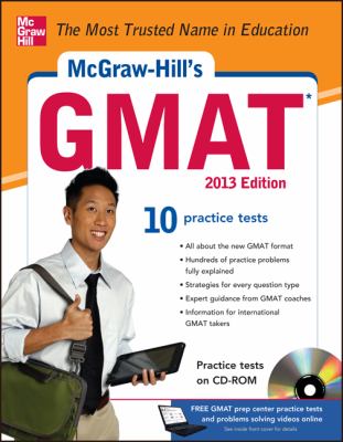 McGraw-Hill's GMAT with CD-ROM 2013 Edition  6th 2013 9780071766975 Front Cover