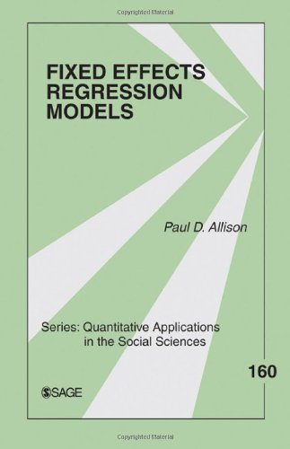 Fixed Effects Regression Models   2009 9780761924975 Front Cover