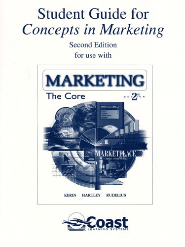 Study Guide for Marketing Telecourse to accompany Marketing The Core 2/e 2nd 2007 9780072999976 Front Cover