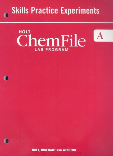 Chemfile Skills Practice Experiments 6th (Student Manual, Study Guide, etc.) 9780030367977 Front Cover