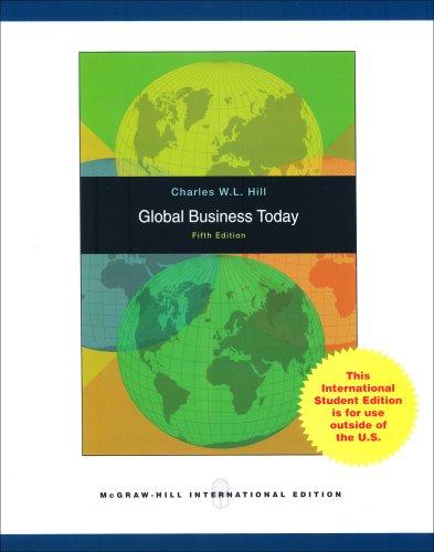 Global Business Today N/A 9780071100977 Front Cover