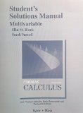 Student Solutions Manual, Multivariable for Thomas' Calculus  13th 2014 9780321878977 Front Cover