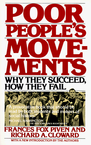 Poor People's Movements Why They Succeed, How They Fail N/A 9780394726977 Front Cover